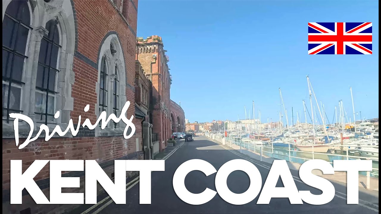 Driving East Kent Coastal Towns, A Scenic Journey. ASMR