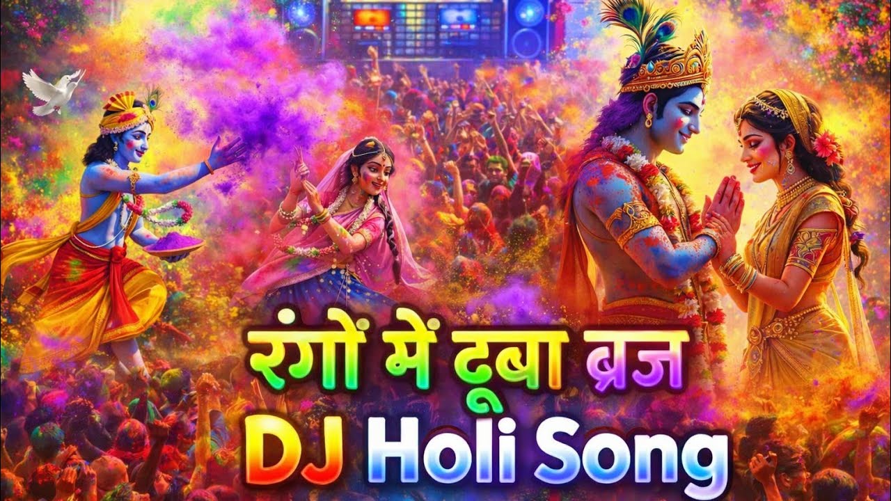 रंगों में डूबा ब्रज | DJ Holi Song 2026 | #djholisongs #holisong #holi2026 #brajholi #happyholi #yt