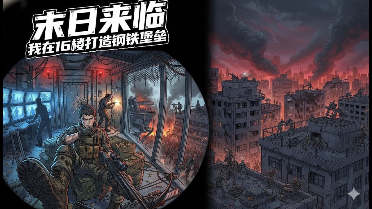 🔥🔥【New】EP 1-40末日来临我在16楼打造钢铁堡垒 When the apocalypse comes, I build a steel fortress on the 16th floor.