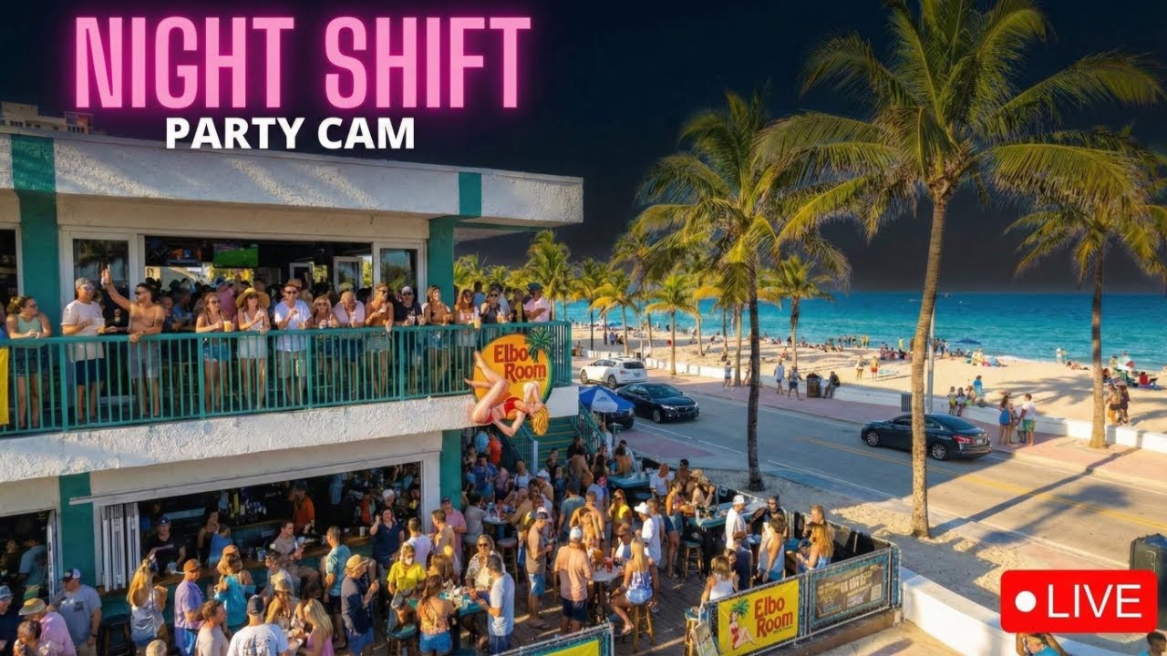 🔴 LIVE: Elbo Room Beach Cam + Nightly Live Bands 🎸 | Fort Lauderdale