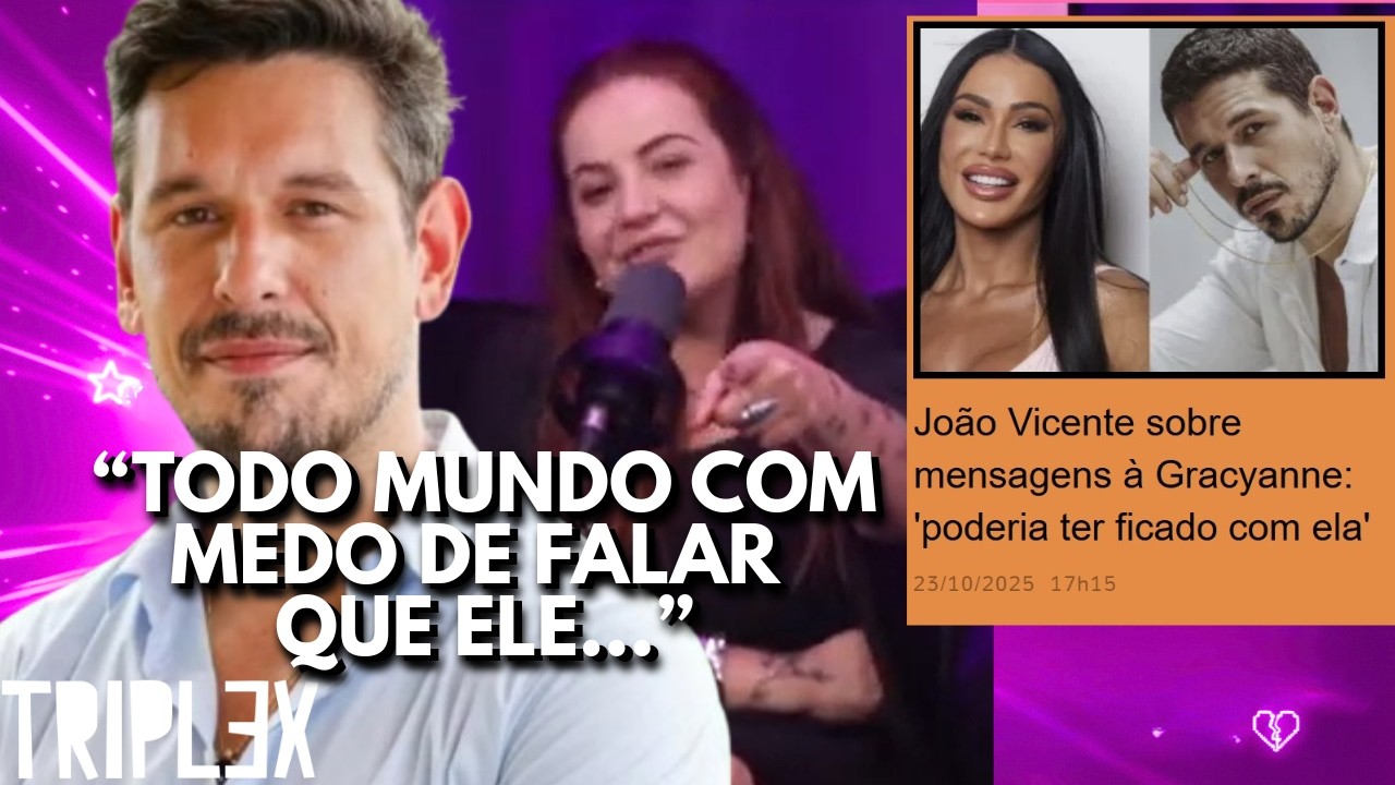 João Vicente LAMENTA vazamento de mensagens com Gracyanne Barbosa