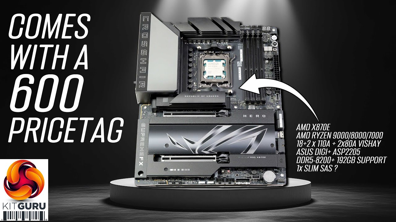 Asus ROG Crosshair X870E Hero - c'est magnifique