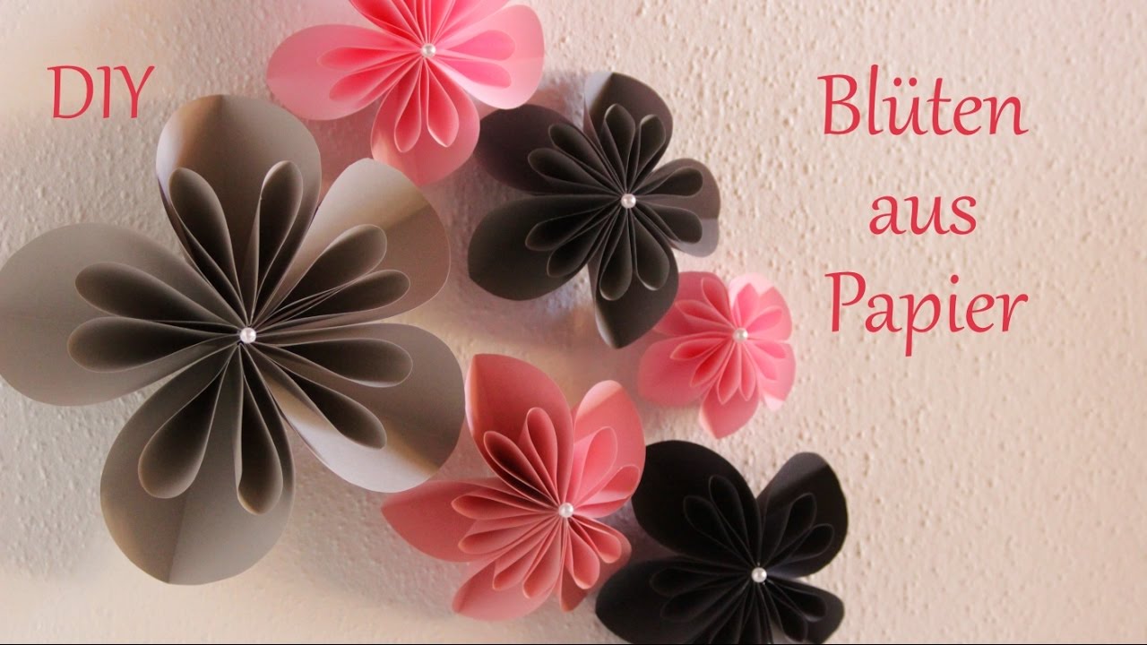 DIY | Blüten aus Papier | Wanddeko für Frühling und Sommer | Just Deko