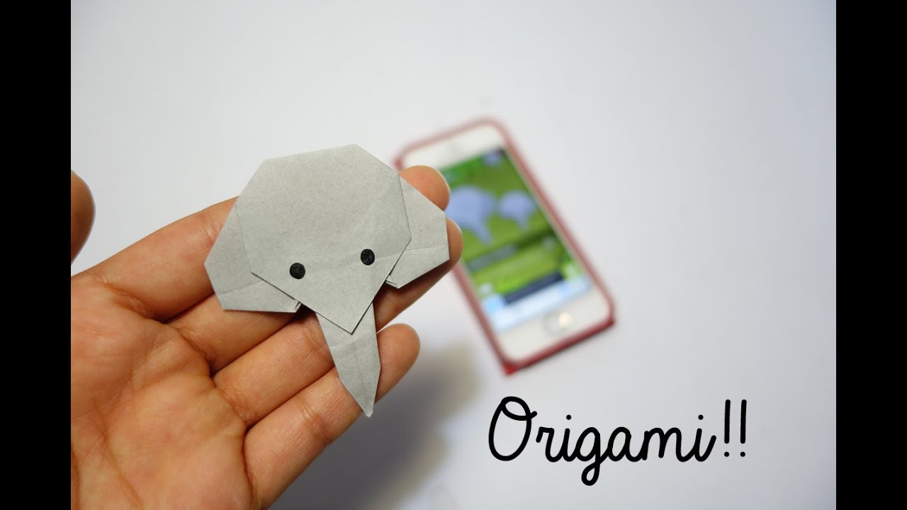 origami elefante Elephant  - app animal origami