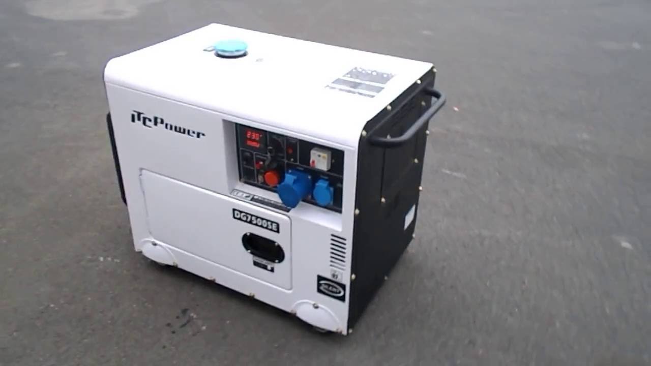 DG7500SE GROUPE ELECTROGENE DIESEL INSONORISE 6.5KW ITC POWER