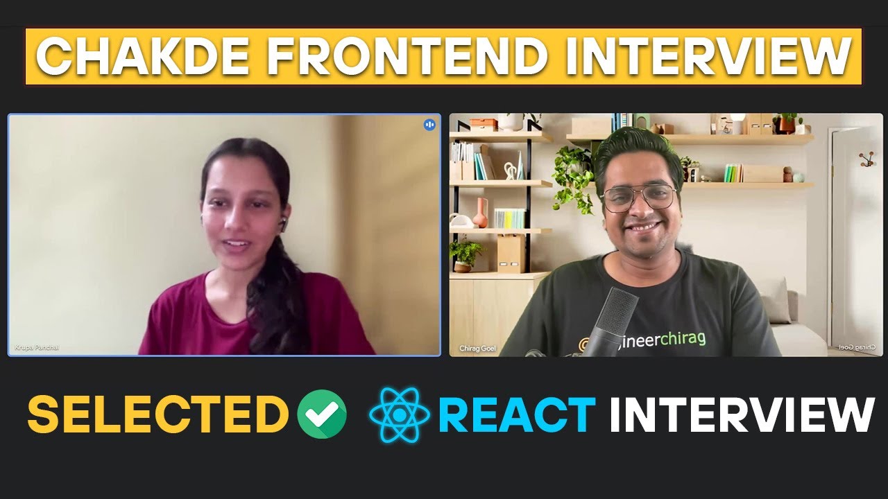 4.5 Years Experienced React JS Interview  | Chakde Frontend Interview EP - 06