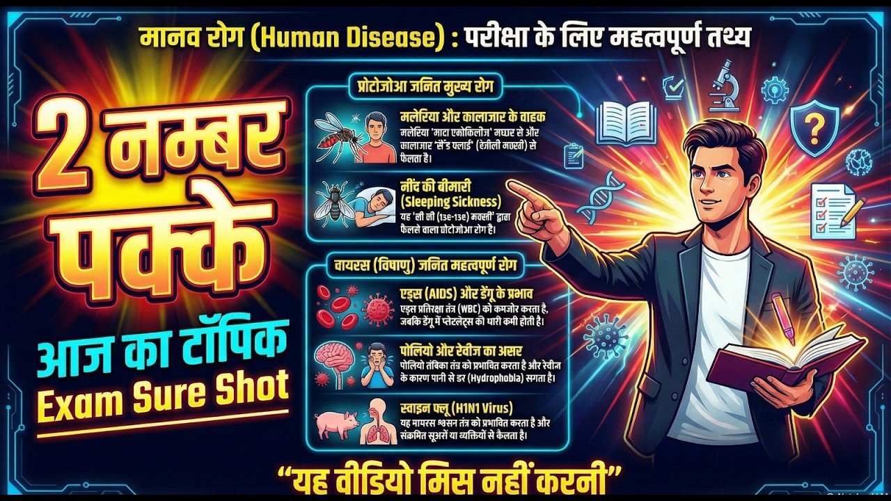 TET, CTET, Super TET Biology | Biology Human Disease Complete Revision | Human Disease fact