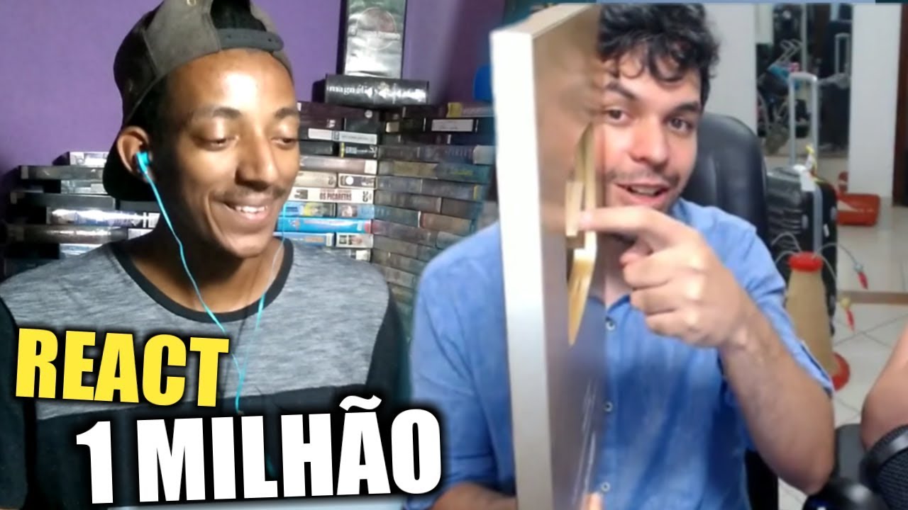 REACT - UNBOX DA PLACA DE UM MILHÃO - A PLACA DOURADA [Kel React]
