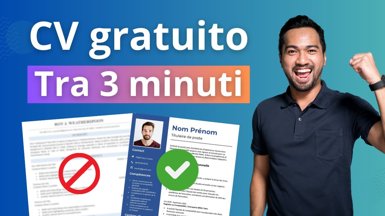 Come creare un CV gratis in 3 minuti - Il miglior sito web gratuito per creare un CV