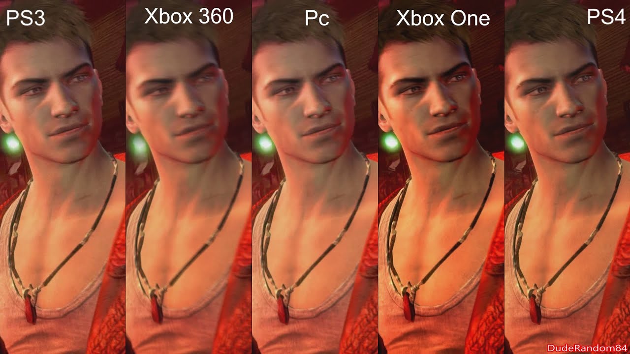 DmC Devil May Cry Definitive PS4 Vs PS3 Vs Xbox 360 Vs Xbox One Vs Pc Graphics Comparison