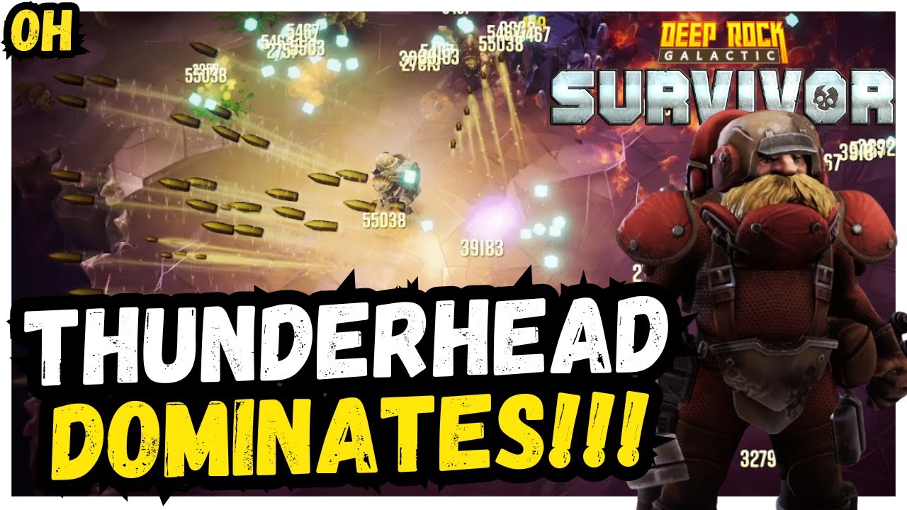Thunderhead DOMINATES!! Deep Rock Galactic Survivor!