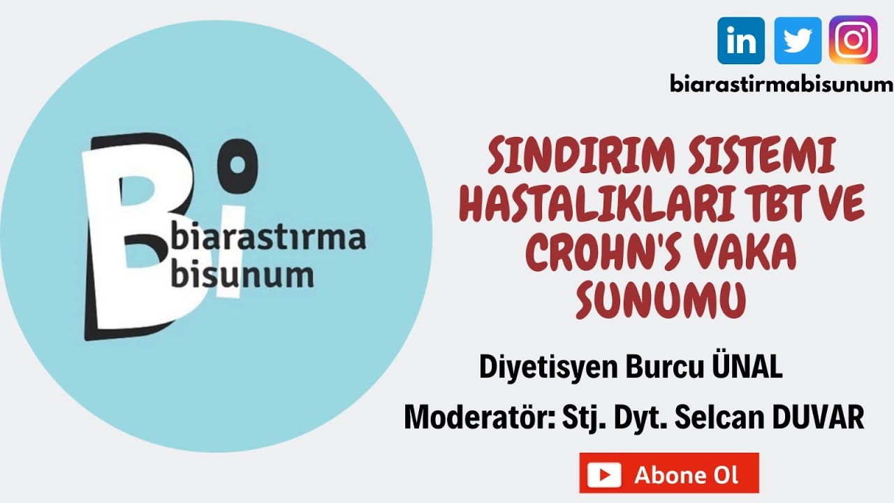 Sindirim Sistemi Hastalıkları Tbt Ve Crohn's Vaka Sunumu