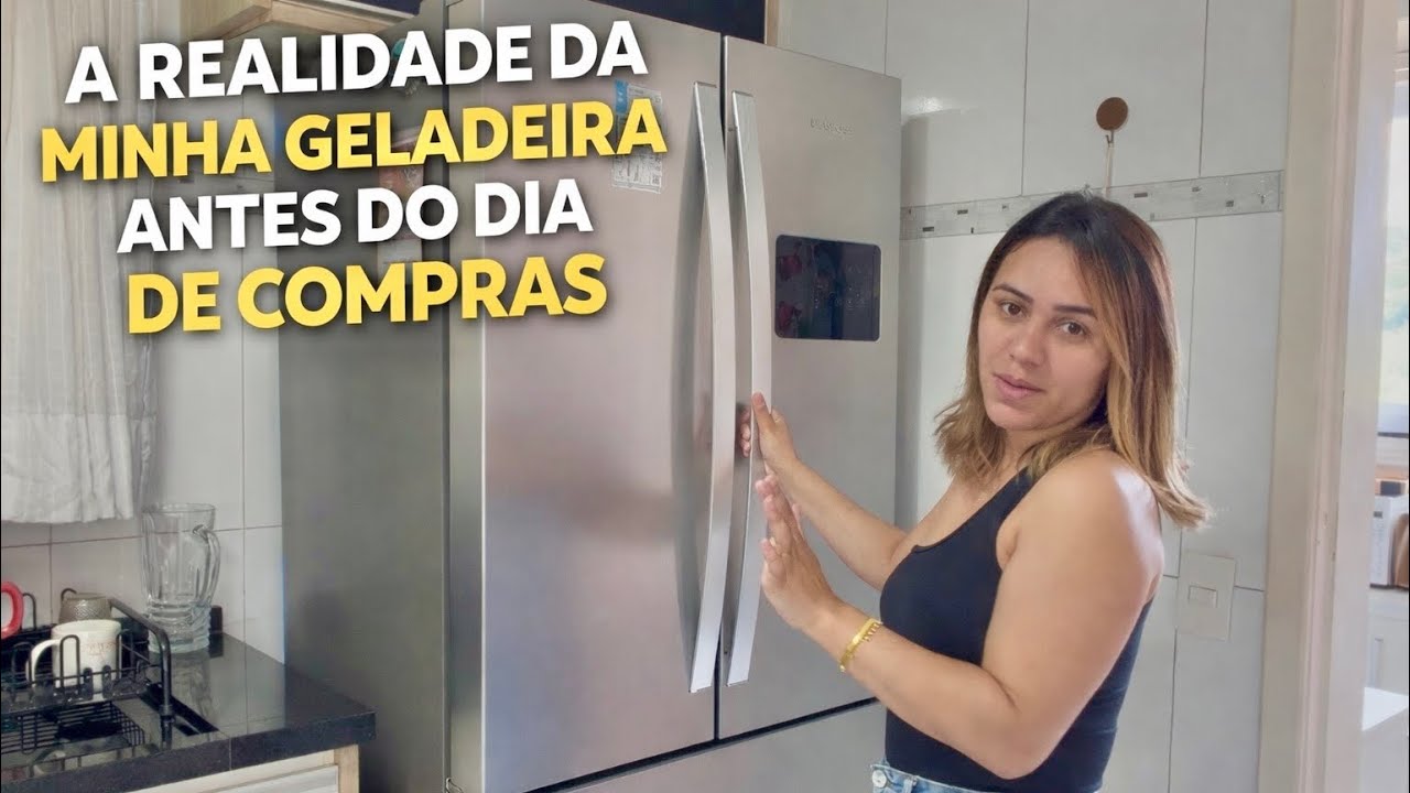 A REALIDADE DA MINHA GELADEIRA 😅 ANTES DO DIA DE COMPRAS!