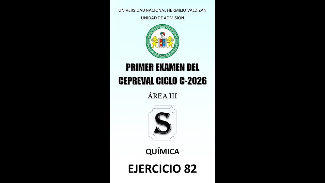 Ejercicio 82   1°  Ciclo C  Cepreval 2026