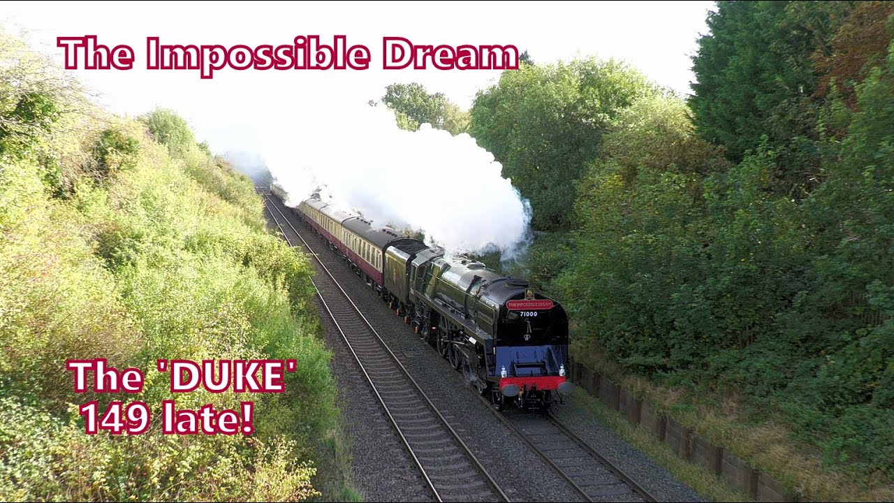 The 'Duke' storms away from Crewe, 2 &1/2 hours late with FIRST Railtour!!! 8th October 2025