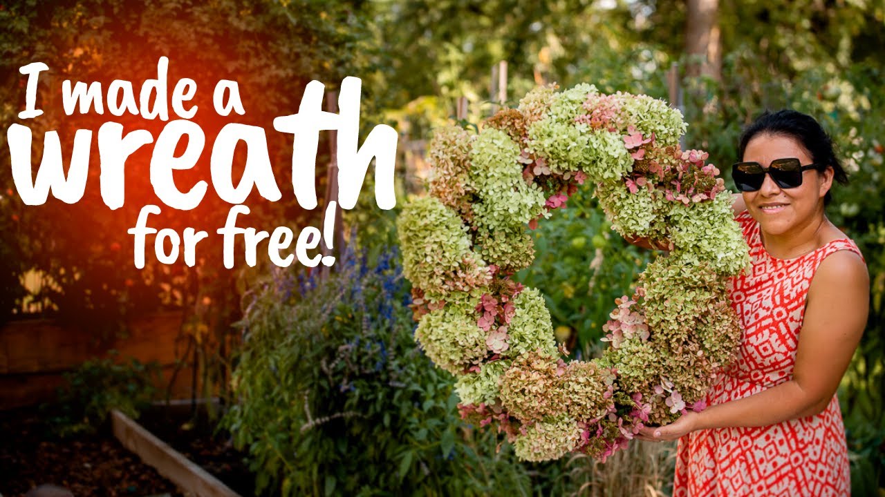 Fresh Hydrangea Wreath EASY DIY! Soil & Margaritas