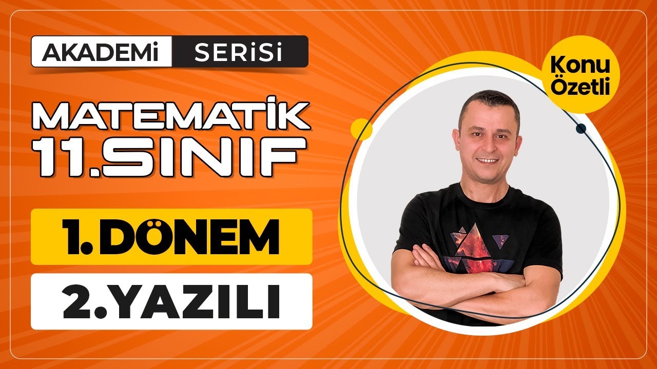 11.Sınıf 1.Dönem 2.Yazılı Soruları | Akademi Serisi | Konu Özetli | Ücretsiz PDF  #matematikyazılı