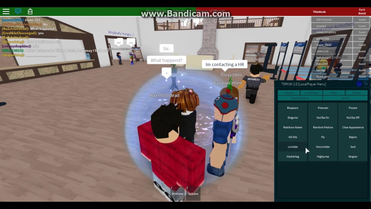 ROBLOX [] Hilton Hotels Exploiting 2: Cuff abusing!