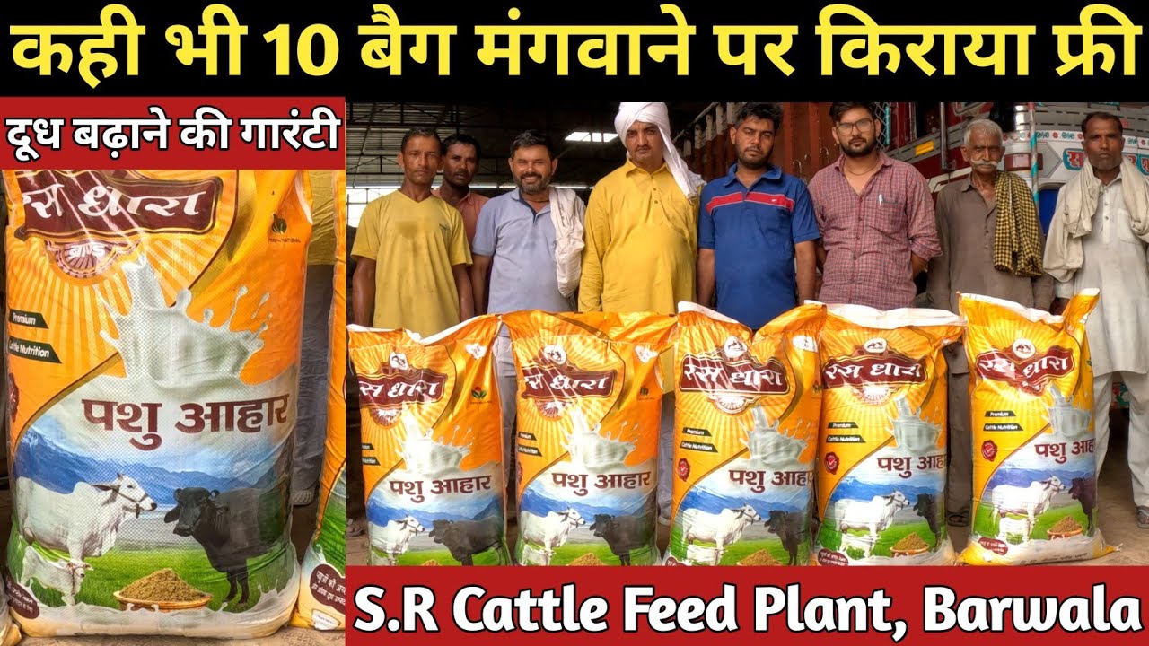 फ्री किराये में दूध बढ़ाने की गारंटी || S R Cattle Feed Manufacturing Plant, Barwala