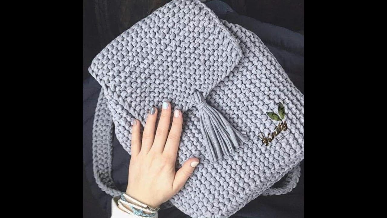 شنطه تريكو بغرزة الجيرسيه الجزء الاول   How to work bag knitting stitch jersey