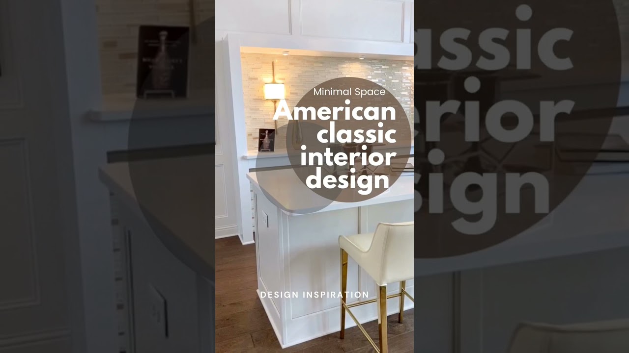 American classic interior design inspiration #shorts #minimalspace