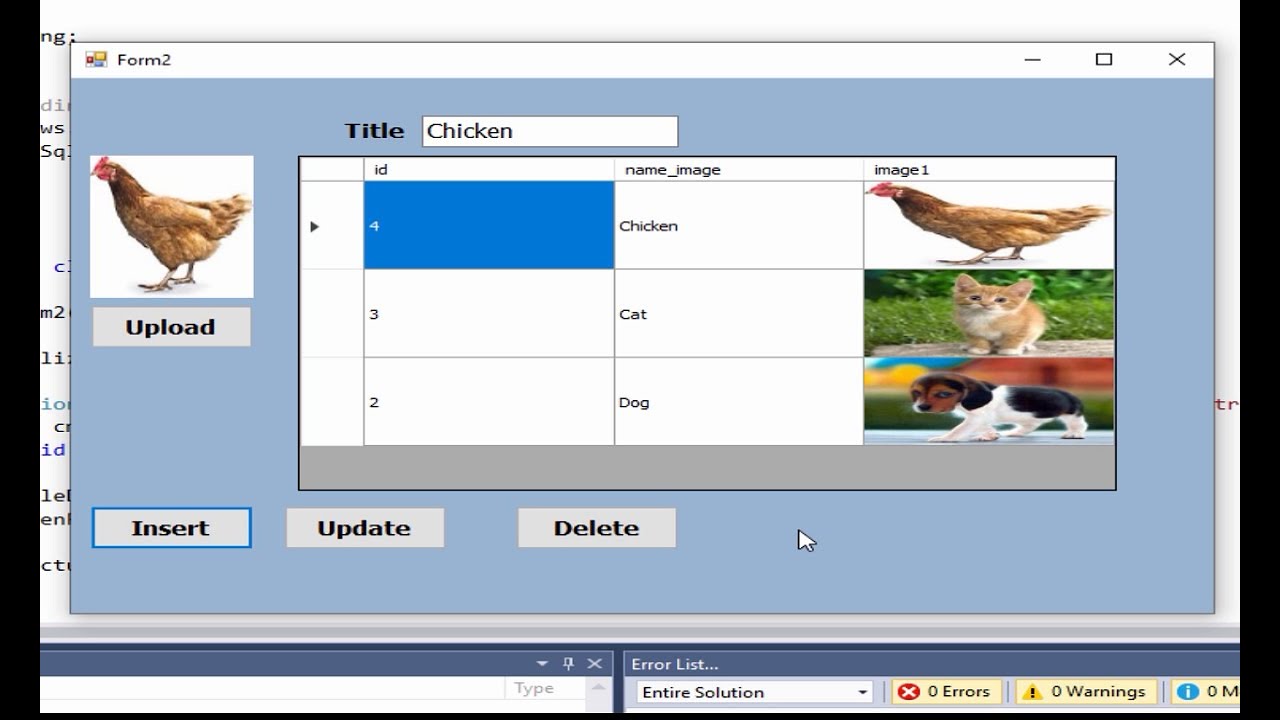c# tutorial for beginners: How to store images  update and delete in sql database with code