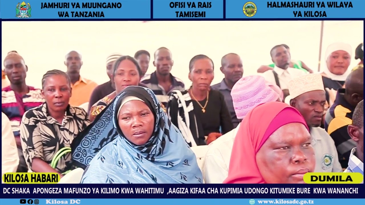 DC SHAKA APONGEZA MAFUNZO YA KILIMO KWA WAHITIMU WILAYANI KILOSA.