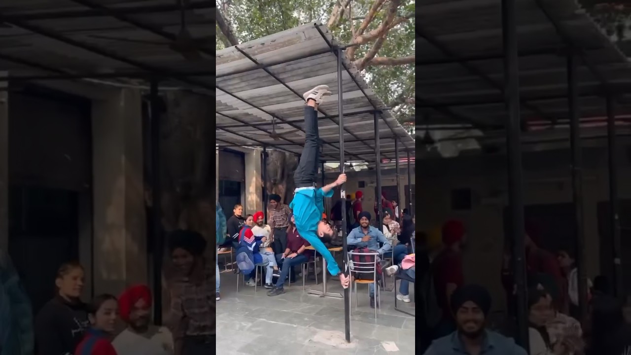 College reaction to calisthenics india  #calisthanic #gym #public #girlreaction #india #college