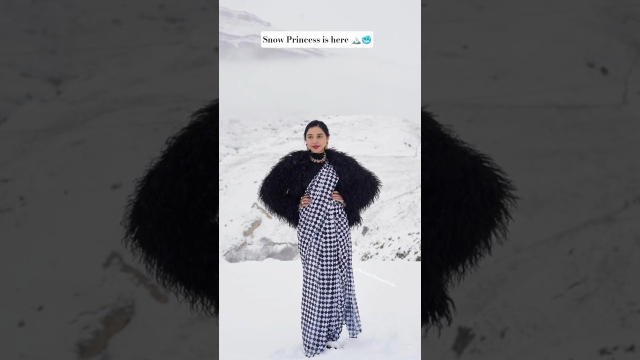 Boss Snow white princess here 🏔️🤍 #tanyamittal #baku #biggboss19