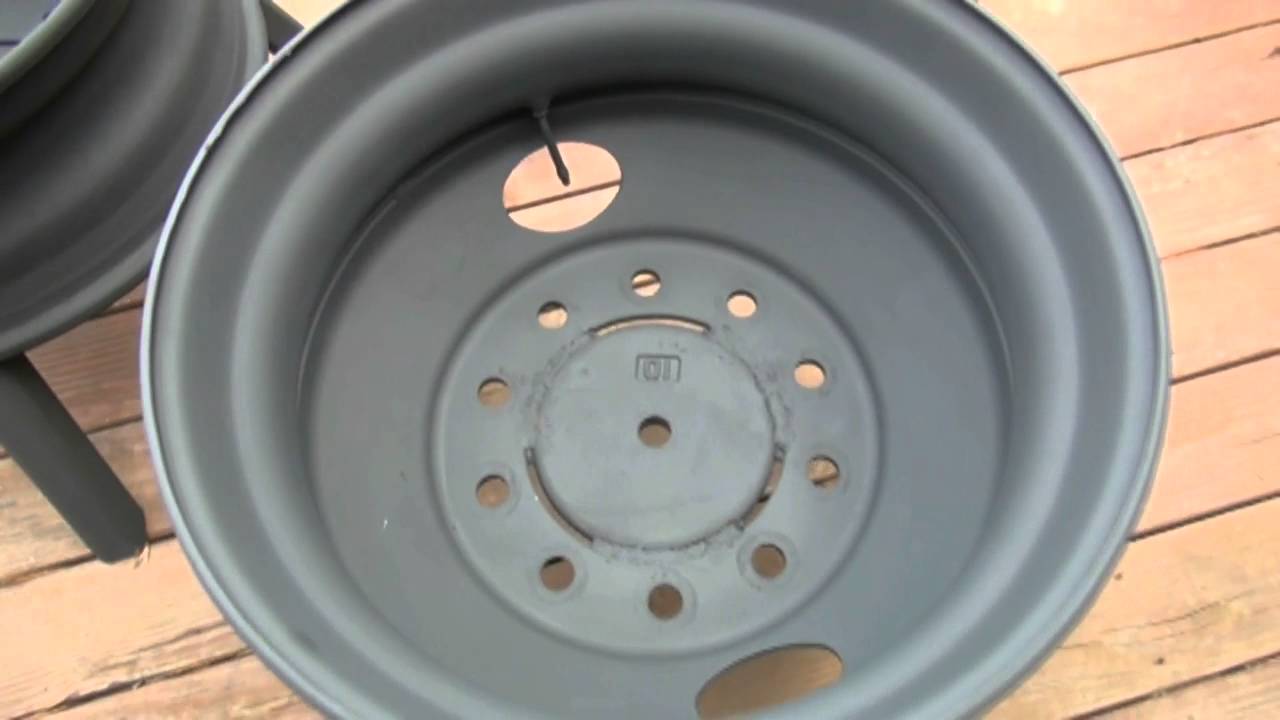 semi truck wheel fire pit