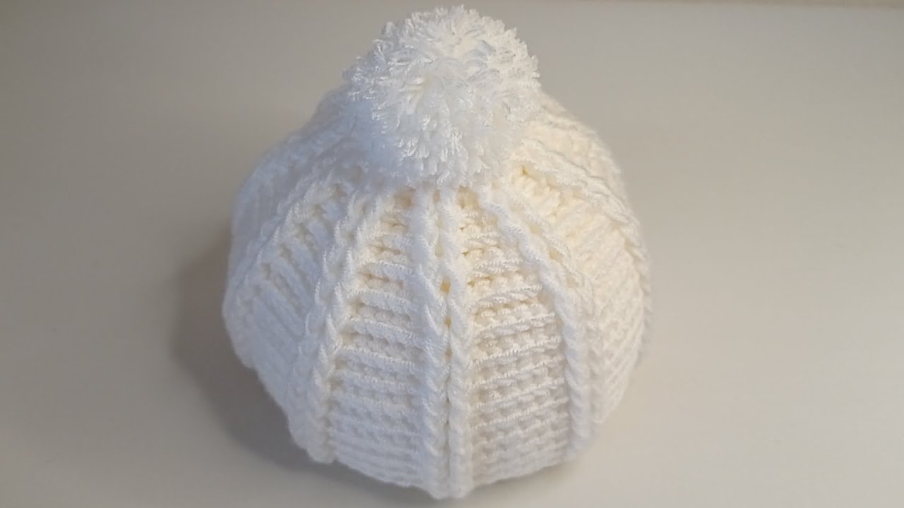GORRITO EN RELIEVE A CROCHET PASO A PASO - FÁCIL Y RAPIDO