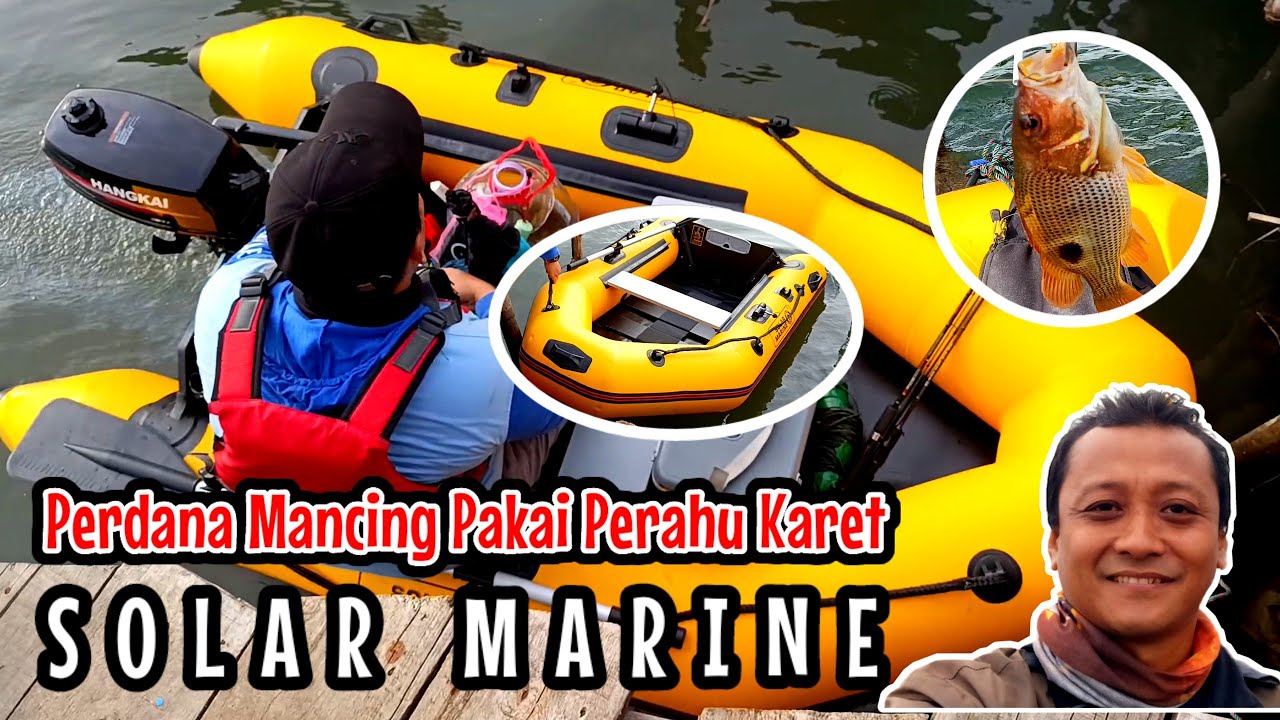 Seru Banget‼️Mancing pakai Perahu Karet Solar Marine, Pertama Kalinya di Laut Kalibaru Jakarta Utara
