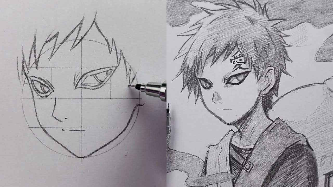 Very easy and best way to draw Gara 😯 | Naruto Shippuden