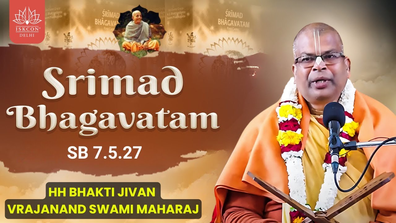 Why Sin Manifests as Disease || HH Bhakti Jivan Vrajanand Swami Maharaj || SB 7.5.27