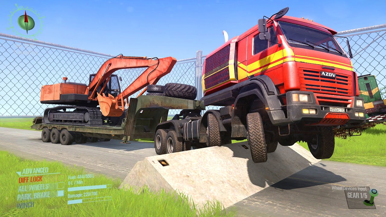 Spintires: Mudrunner Truck Mod  | Driver Skills Gameplay | Game Daily34 #mudrunner #spintires