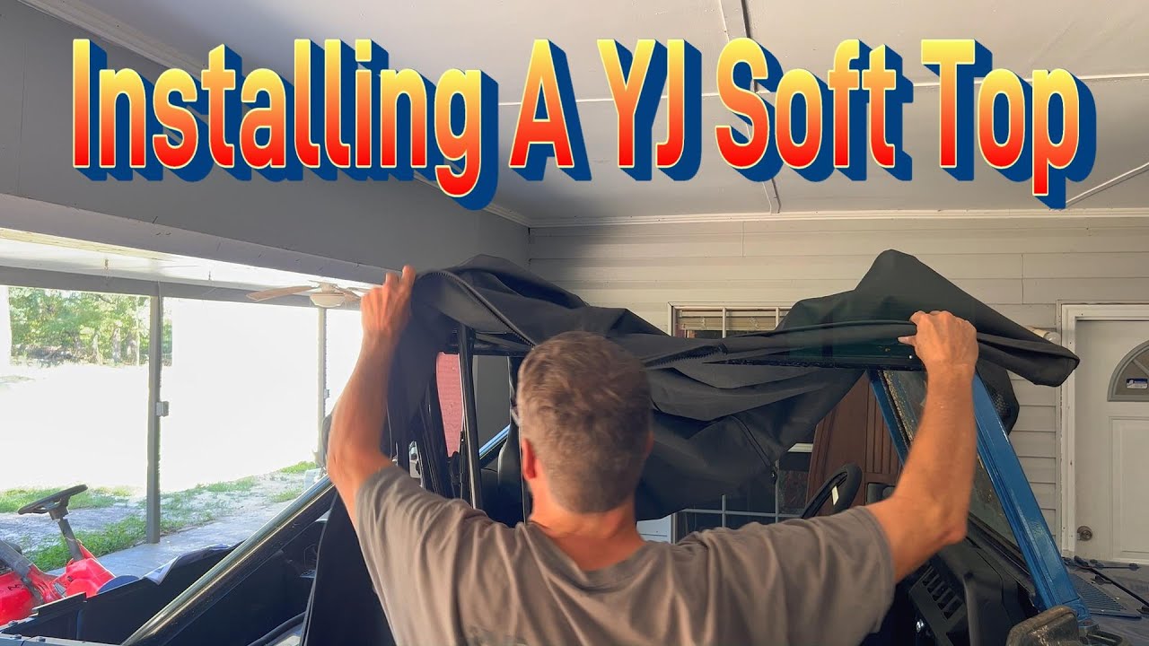 Jeep Wrangler YJ Soft Top Install. Do it in an hour!