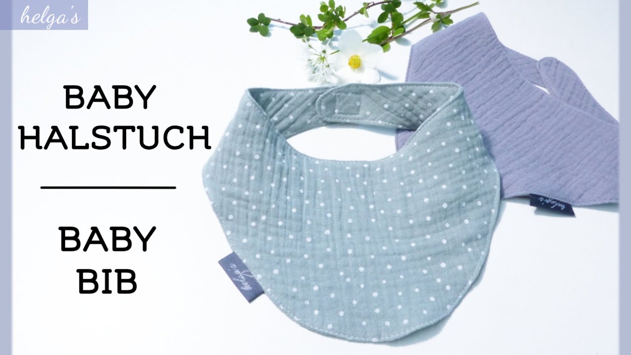 Baby Halstuch Dreieckstuch einfach nähen! Baby Bib