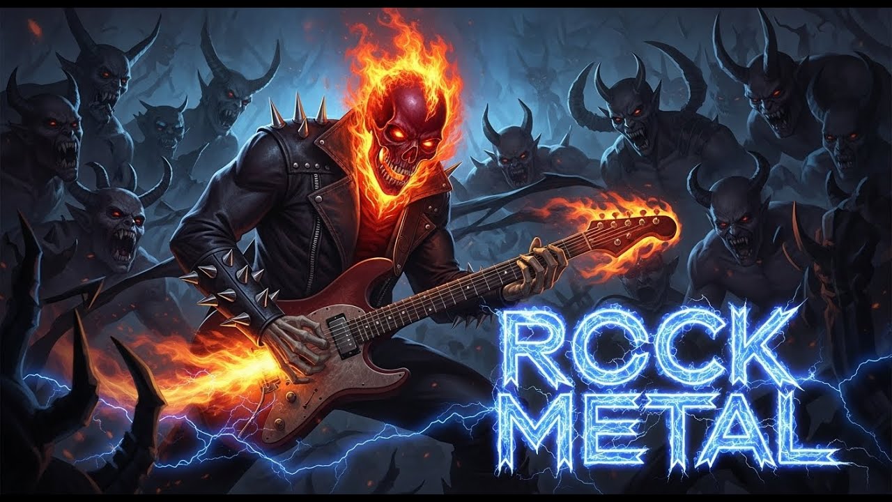 GHOST RIDER AGGRESSIVE MUSIC MIX 💀 Hard Rock Music Mix 💀 Rock Gym Workout Music Mix DEVIL SOUND