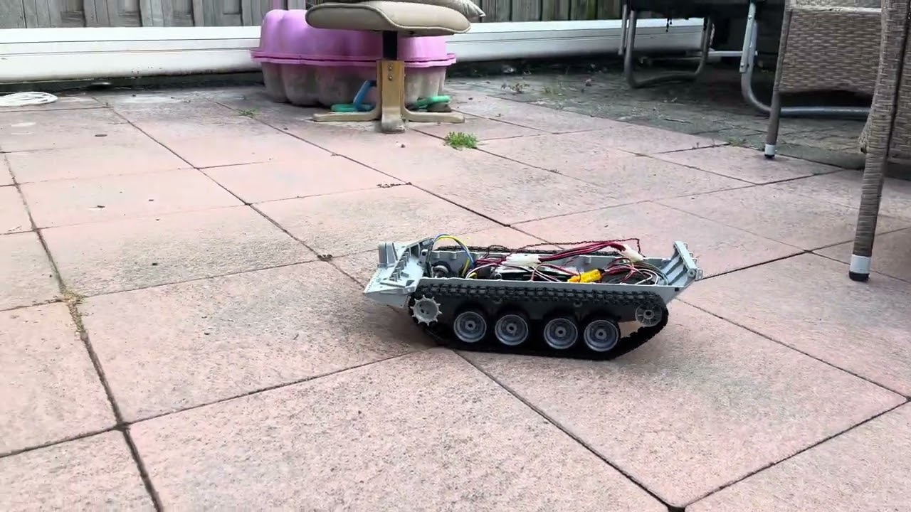 RC STRV 103 3d print first drive
