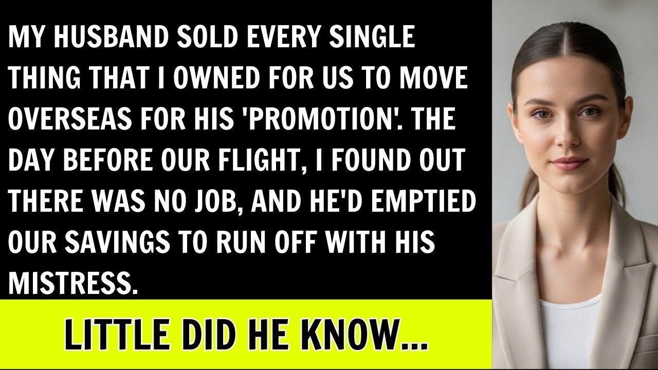 Husband Tricked Me Into Selling Everything I Had & Started A New Life With His Mistress. However...