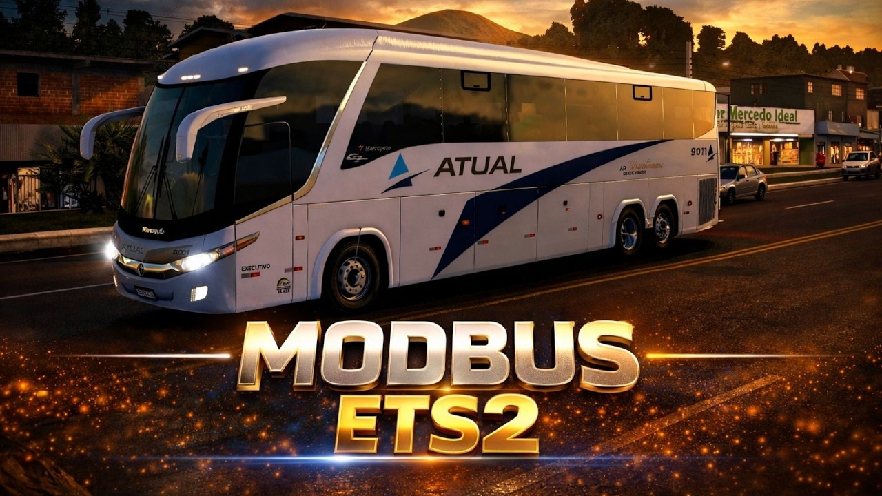 VIAGEM DE BARBACENA-MG PARA CARANDÍ-MG - MOD BUS MAPA RBR ETS2