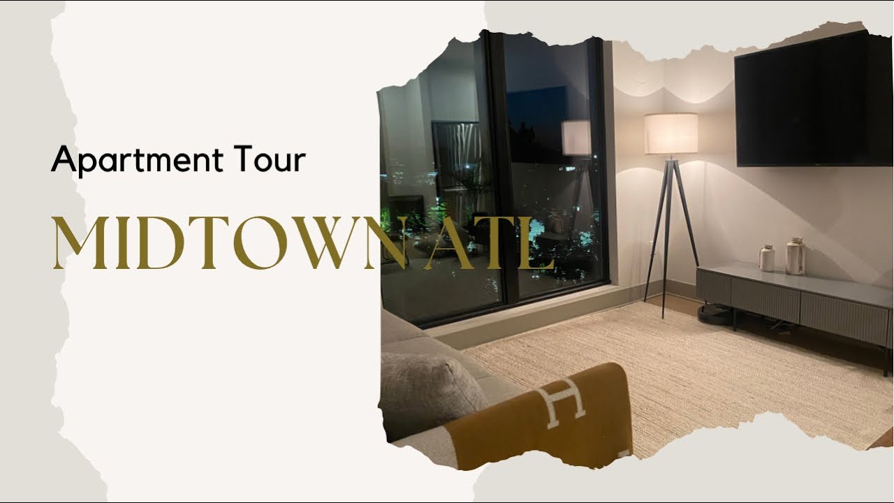 FURNISHED MIDTOWN ATLANTA APARTMENT TOUR| REGISTERED NURSE|MINIMALIST MODERN DECOR