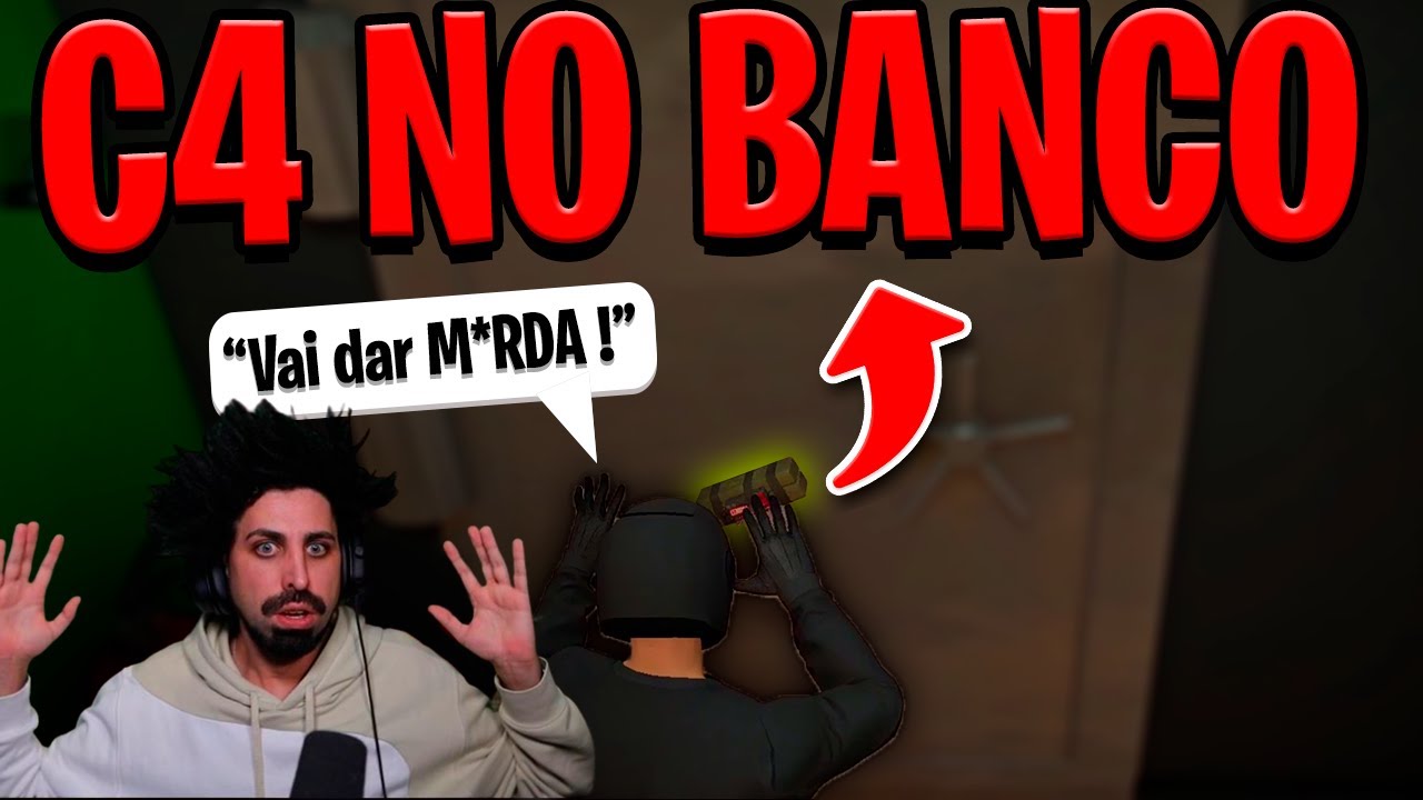MOVE MIND GTARP HÉLDER CONDUTO EXPLODE UMA C4 NO BANCO E O PIOR ACONTECE