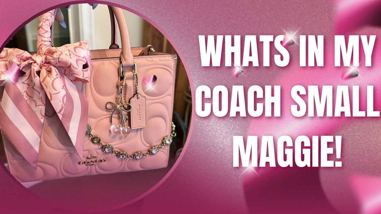 Что в моей сумке! Маленькая сумка Coach Maggie! ❤️❤️👜