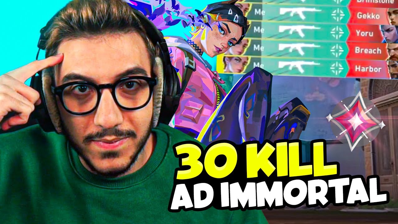 30 KILL IN RANKED AD IMMORTAL CON CLOVE | VALORANT ITA