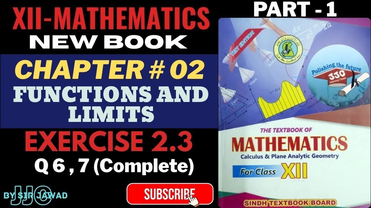 XII-MATHS EX-2.3 Q 6 , 7 COMPLETE LIMITS OF ALGEBRIC AND EXPONENTIAL FNS
