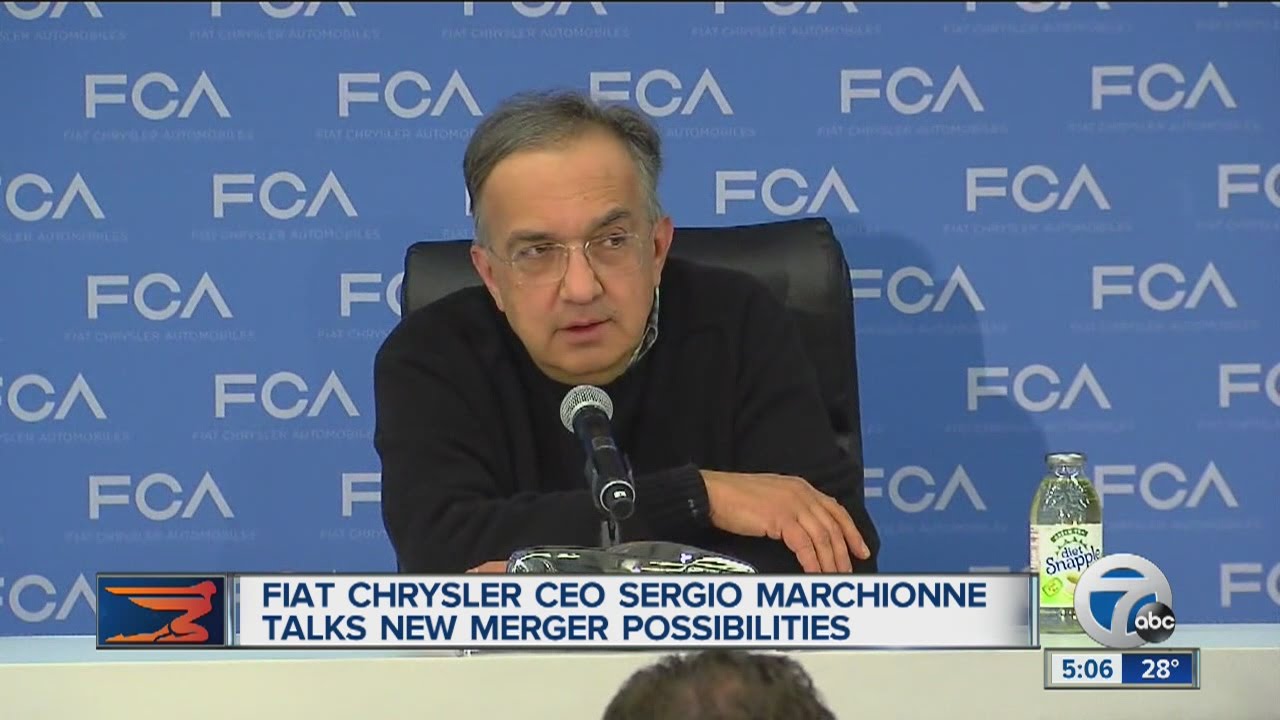 Fiat Chrysler CEO Sergio Marchionne talks new merger possibilities