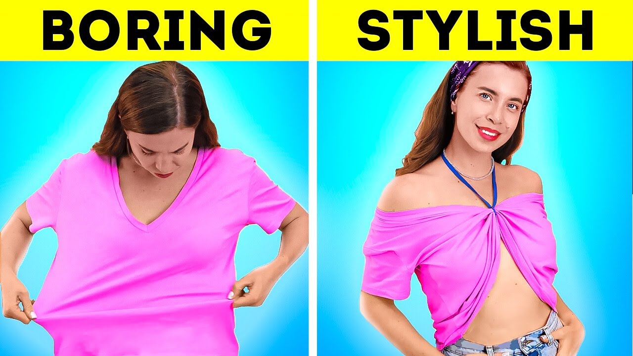 25 Fashion Hacks You Should Know || How to Upgrade Your Old Clothes