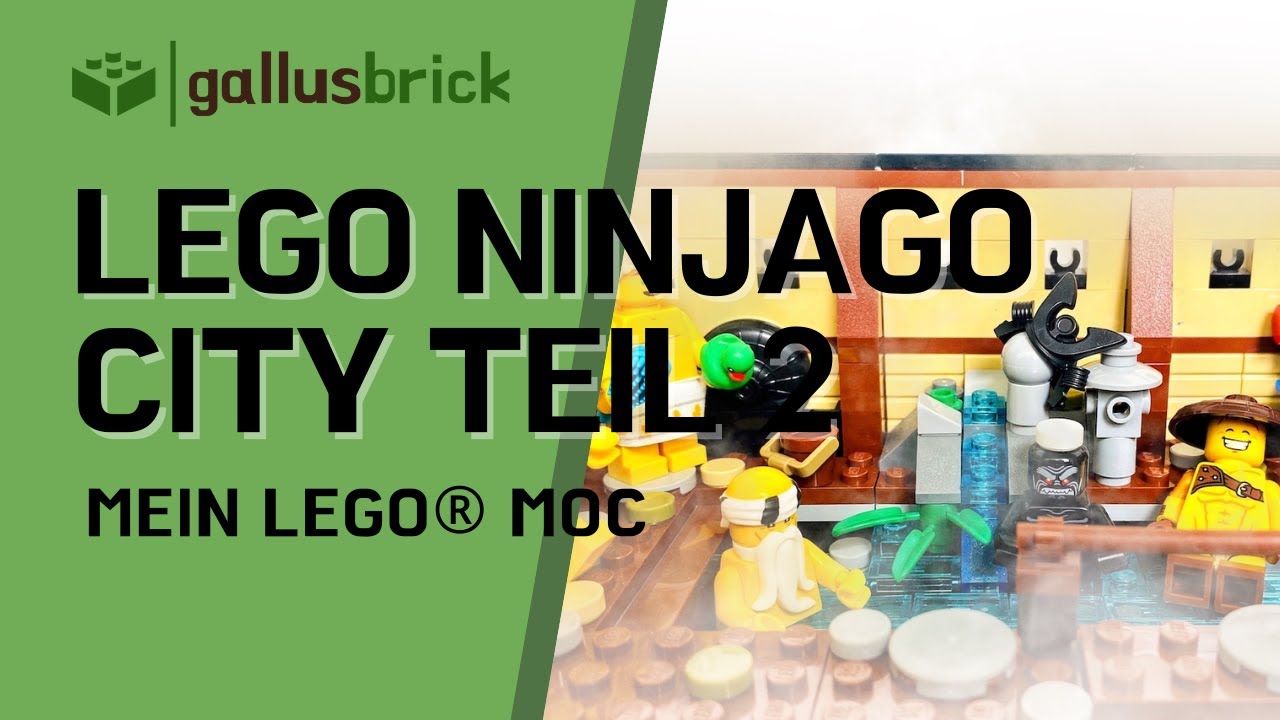 LEGO Ninjago City MOC | Modular Teil 2 Deutsch | Onsen und Bahnhof