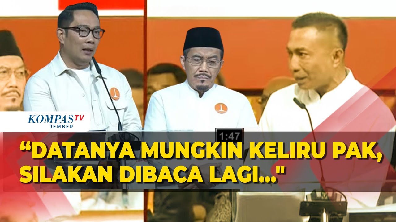 Ridwan Kamil Sanggah Pongrekun: Datanya Mungkin Keliru, Silakan Dibaca Lagi | Debat Pilgub Jakarta